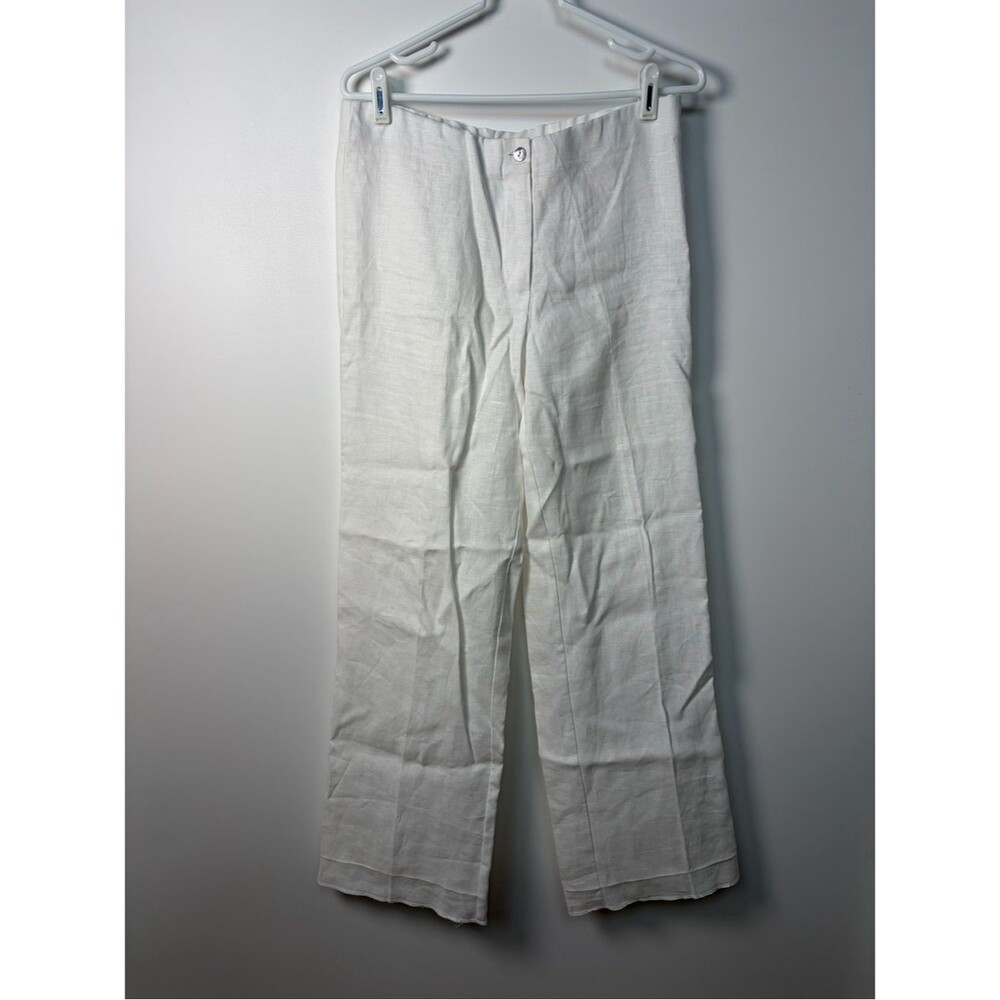 Estelle and Finn White Linen Pant Size 4